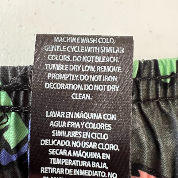 Maui and Sons Black Island Slice Swim Trunks Brief Liner Drawstring Men's XL - Picture 7 of 12